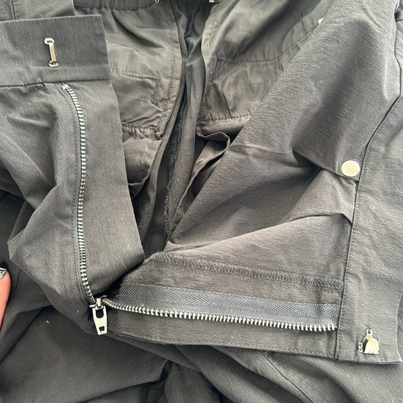 Gentle Herd Black Pocket Taper Cotton Nylon Blend Ankle High Waist Pants Size XL - Picture 10 of 10